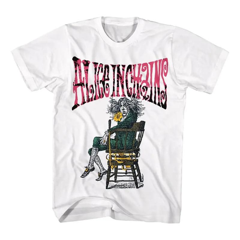 Camiseta Alice In Chains Camiseta Masculina De Manga Curta A S