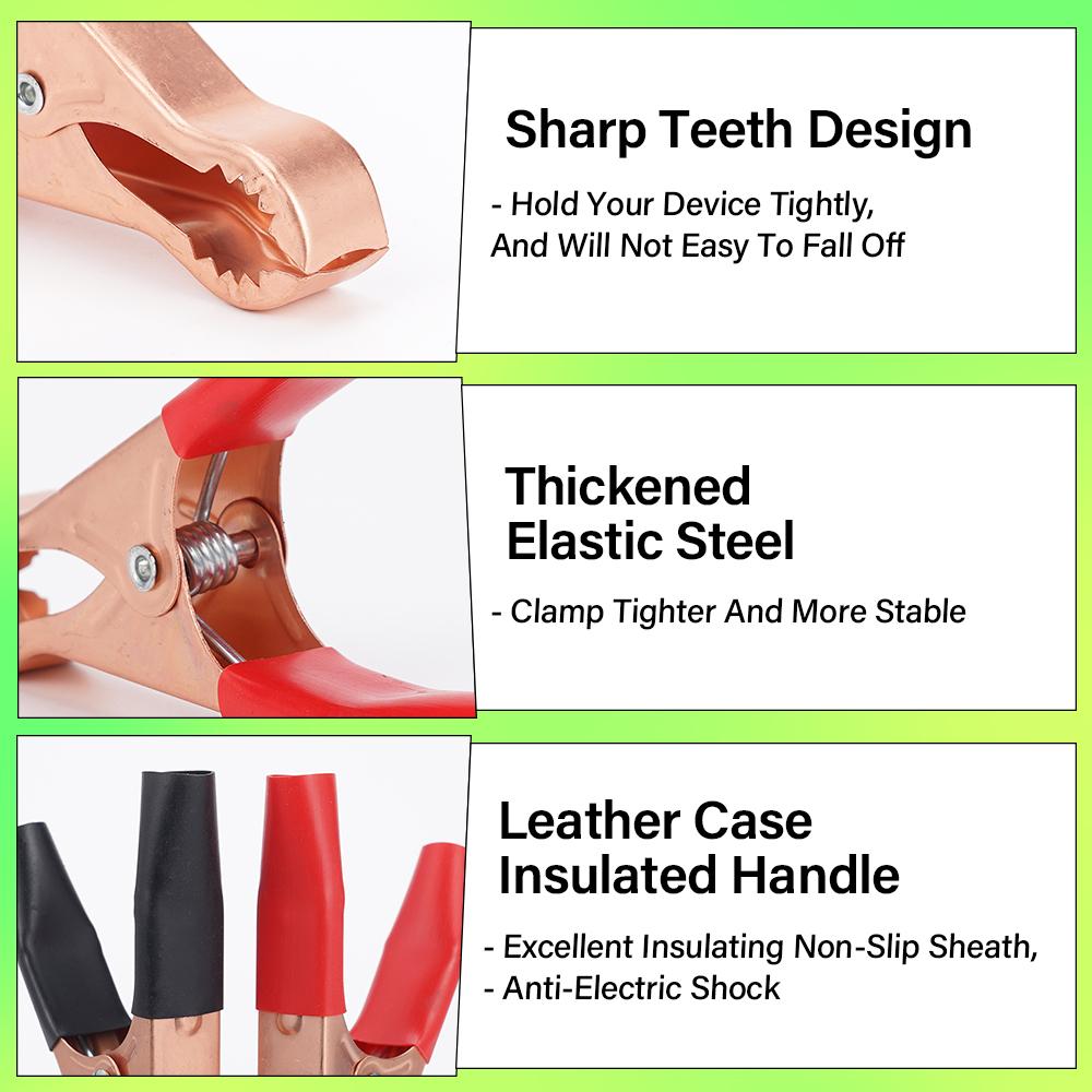 1/5/10Pair 30A 70mm Car Alligator Clips Connector Battery Test Lead Clips Electrical Equipment Parts High Quanlity