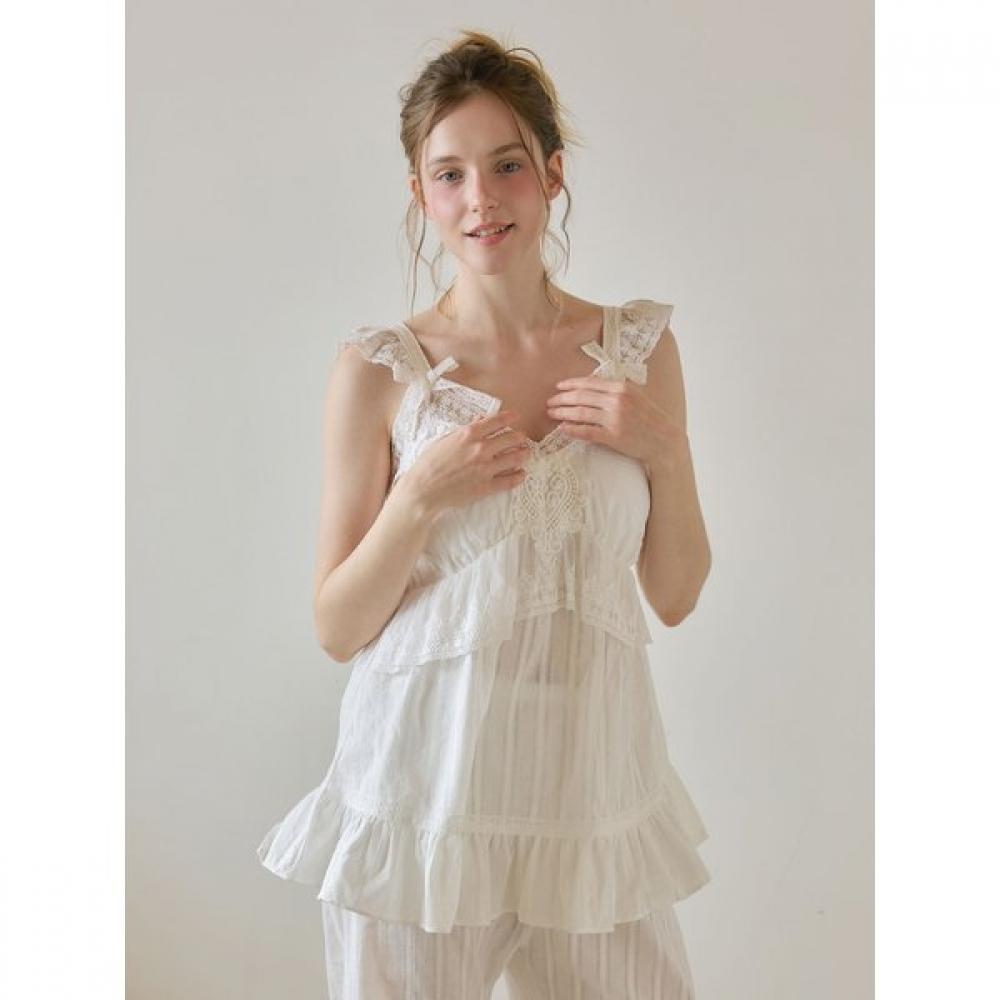 Lunaluz Women S LIna Cotton Bra Cup Built In SleeveleSS Two Piece pajamaS