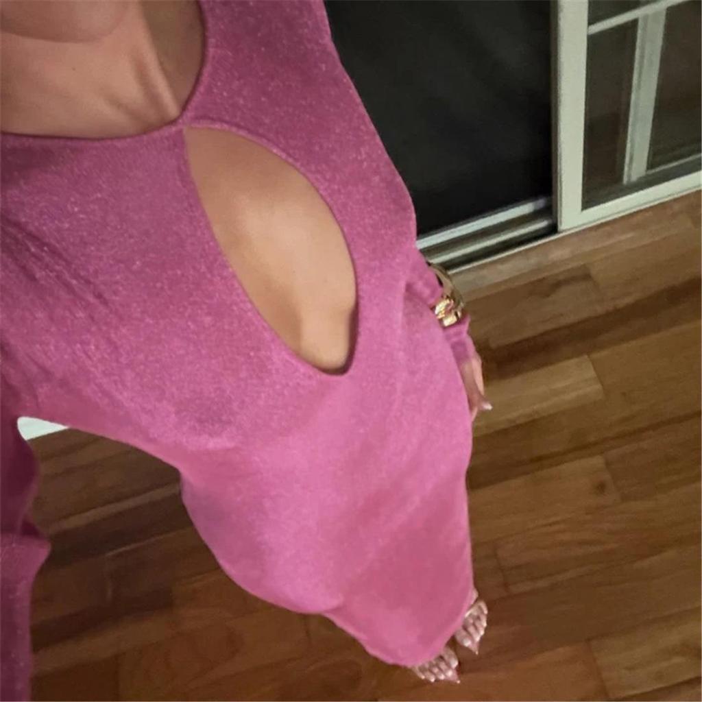 European Style 2026 Spring Elegant Hollow High Waist Slimming Bodycon Long Dress for Women