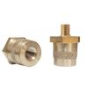 1 Pair M8 Battery Terminal Connector Brass Tone Post Adapter Stud Screws Nuts