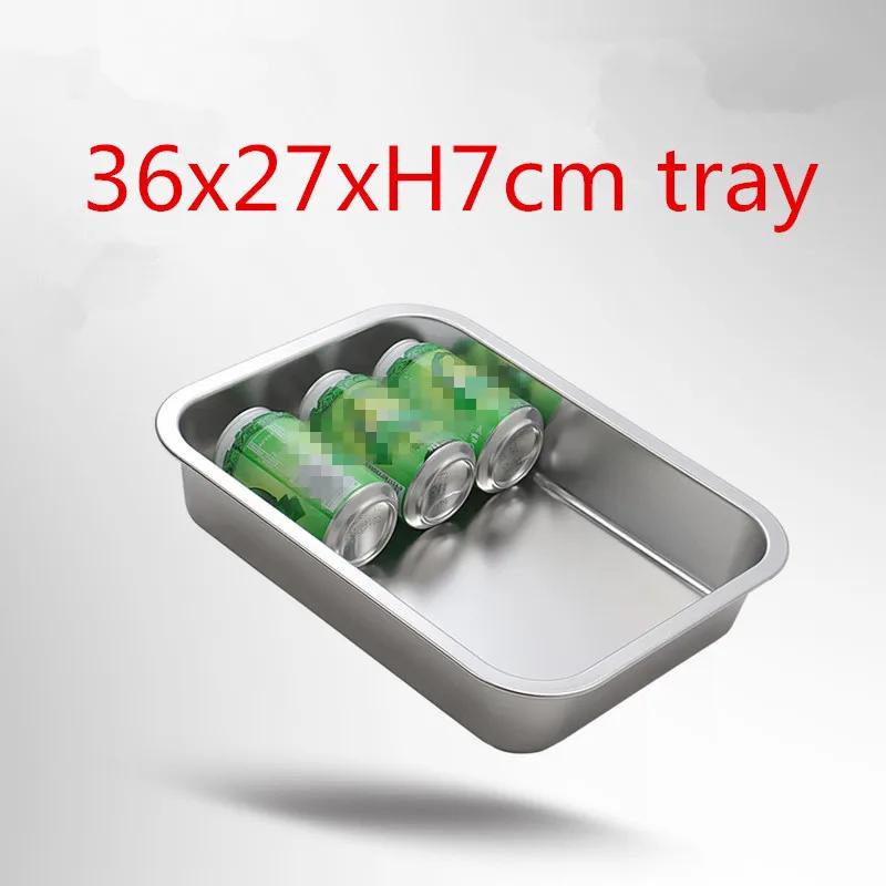 Square 304 Stainless Steel Circular Hole Rectangle Vegetable Fruit Washing Kitchen Utensil Colander Kitchen Sink Wash Basket