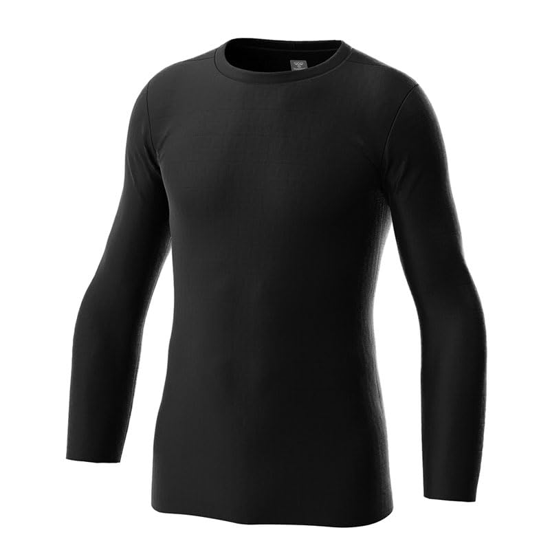 Hummel Junior Long Sleeve Warm Crew Neck Inner Black 140 Undershirt, Shirt, Warm, Moisture-Wicking, Quick-Drying, Anti-Static, Antibacterial, Stretch,