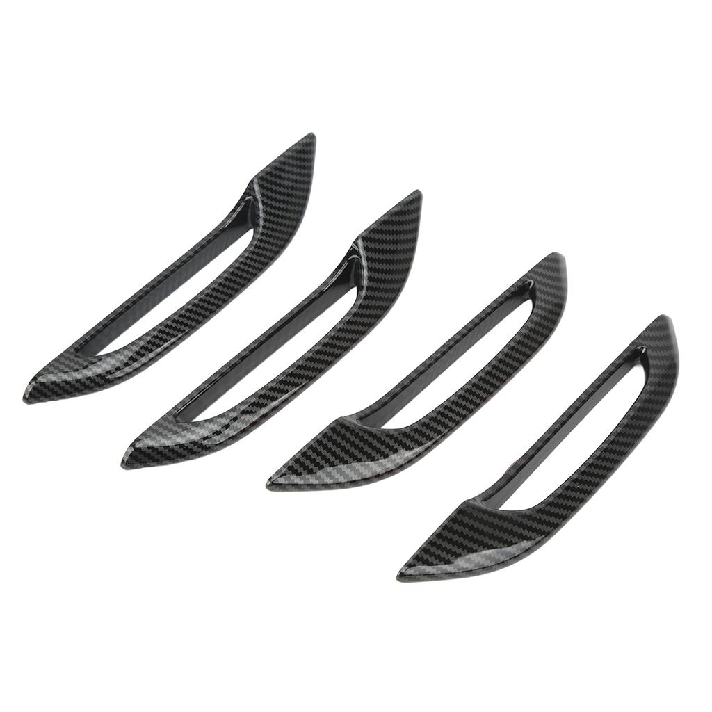 4PCs Car Door Handle Protection Cover Anti Freezing Carbon Fiber Style Replacement for Tesla Model 3 Y