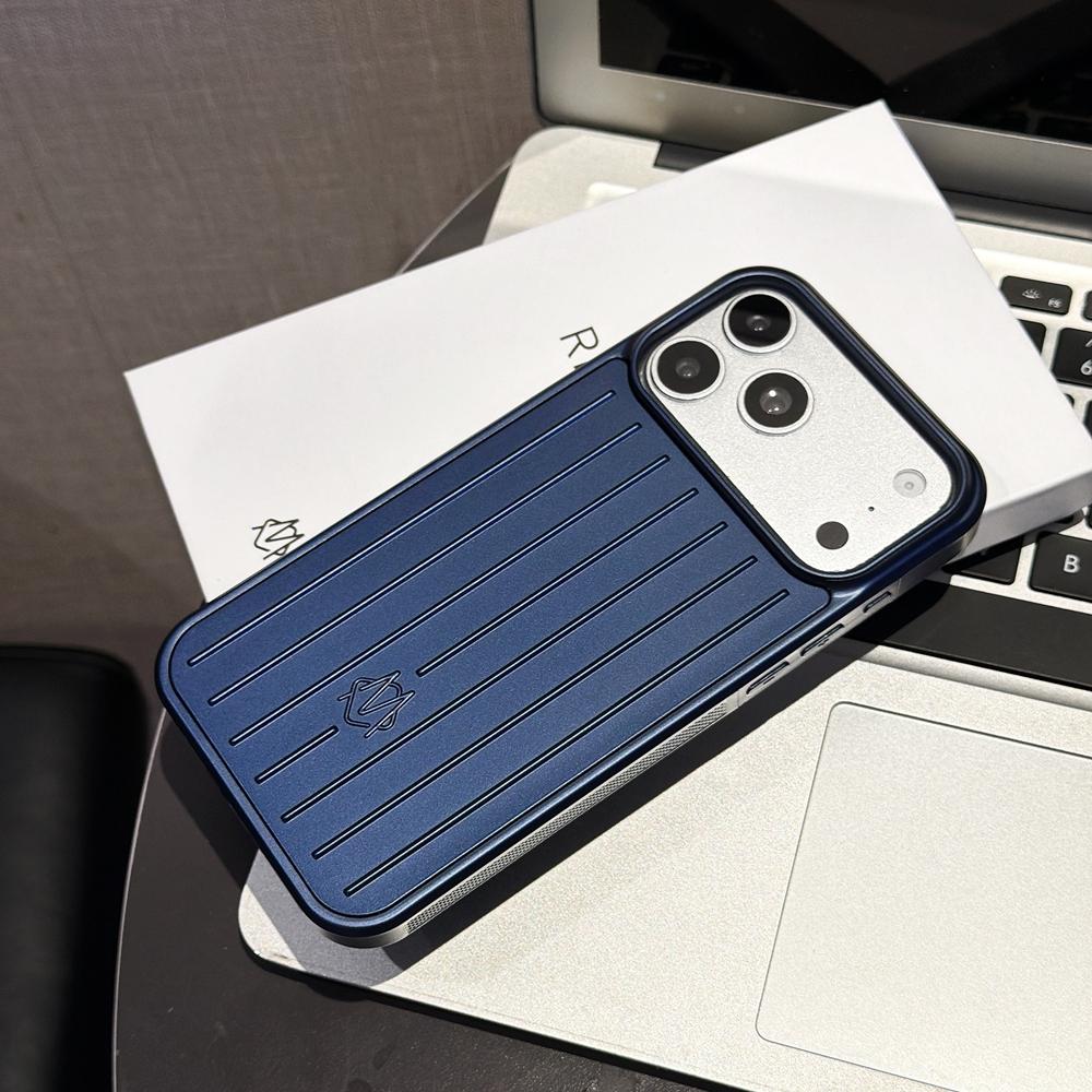 Luxury Aluminum Alloy Luggage Phone Case for IPhone18 Pro Max 17 16 15 14 13 for Rimowa Shockproof Anti Scratch Full Edge Protective Cover