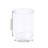 Stijlvolle Transparante Acryl Bureau-Organizer Penhouder Set van 3, Ronde Make-up Kwastenhouder Perfect voor Thuis, School en Kantoorartikelen