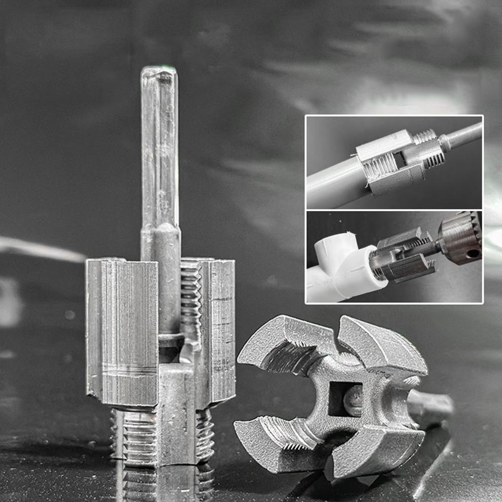 Integrated Internal & External Pipe Threading Tool Plastic Pipe Threading Tool Kit for 1/2in (DN15) 3/4in (DN20) Pipe Sizes
