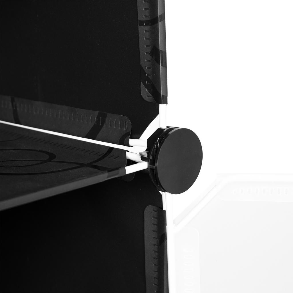 RAKIA modular shoe cabinet, black