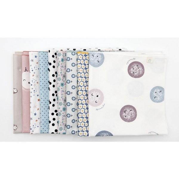 Dream Tofu Flower Square Petite Scarf 4-piece Set, Korean Baby Products