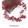 Artificial Red Berry Vine Decor Christmas Tree Home Wedding Photography Props PVC Fake Ivy Garland 100-200cm