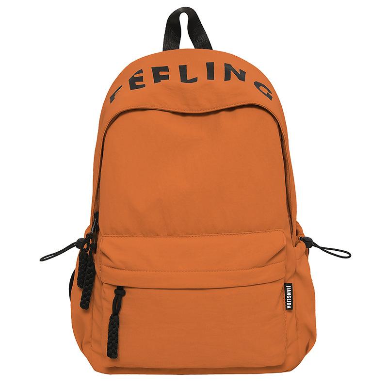 Schoolbag Backpack Men's Japanese Simple Large Capacity New Korean Version Travel Backpack Women's Casual Trend College Student School Bag
