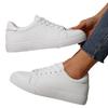 Large Size Flat White Shoes Women's Summer and Autumn New Solid Color Korean Version Low-top Board Shoes Casual Sports Shoes Batch