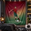 Wall Hanging Tapestry Cristiano Ronaldo Print Cloth for Living Room Bedroom Home Decor