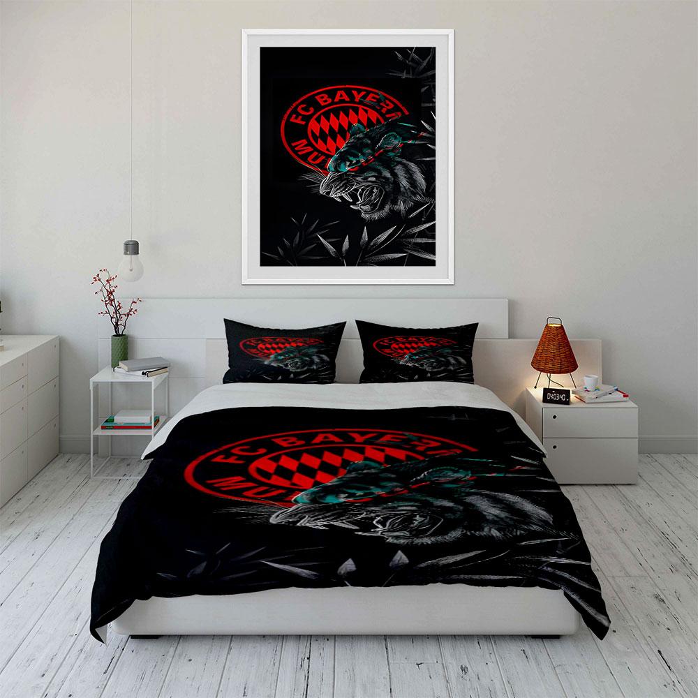 FC Bayern Munich Logo. Bedding Sets Duvet Cover Sets Duvet Covers Pillowcases(1 * Duvet Cover 2 * Pillowcases Without Duvet Insert)