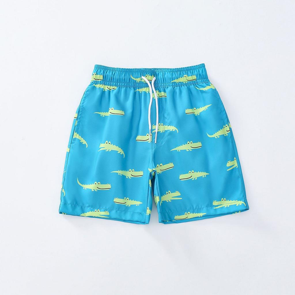 Boys' Swim Trunks - Mesh Lined Drawstring Beach Shorts