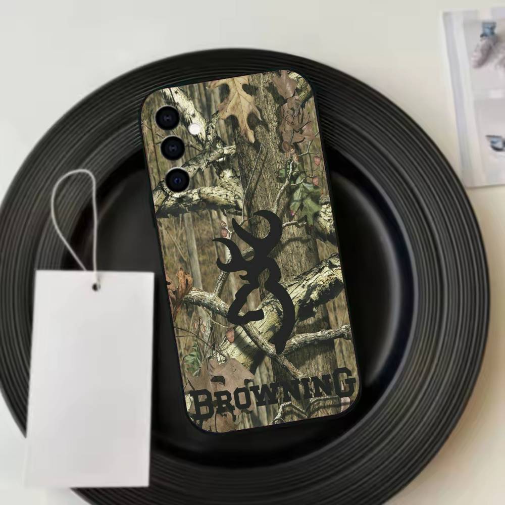 Cool B-BrowningS H-Huntings Deer Phone Case For Samsung Galaxy A73,A72,A71,A70,A53,A52,A51,Others Soft Black Cover