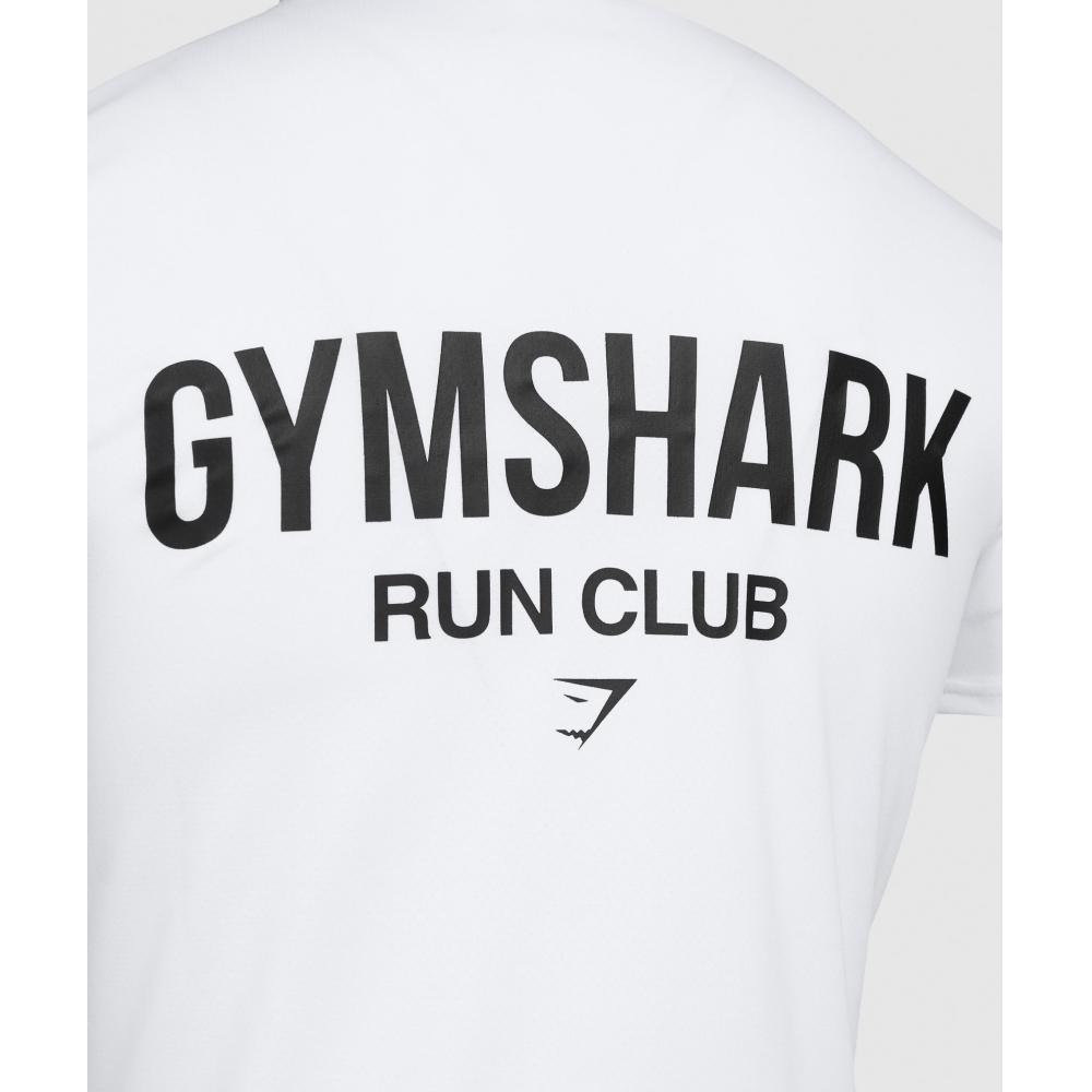 Gymshark Running DepT. T shirT whiTe A2b2k Wb57