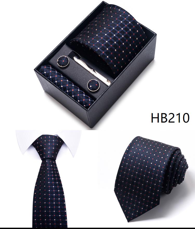 Men's Formal Business Jacquard Tie Gift Box Set