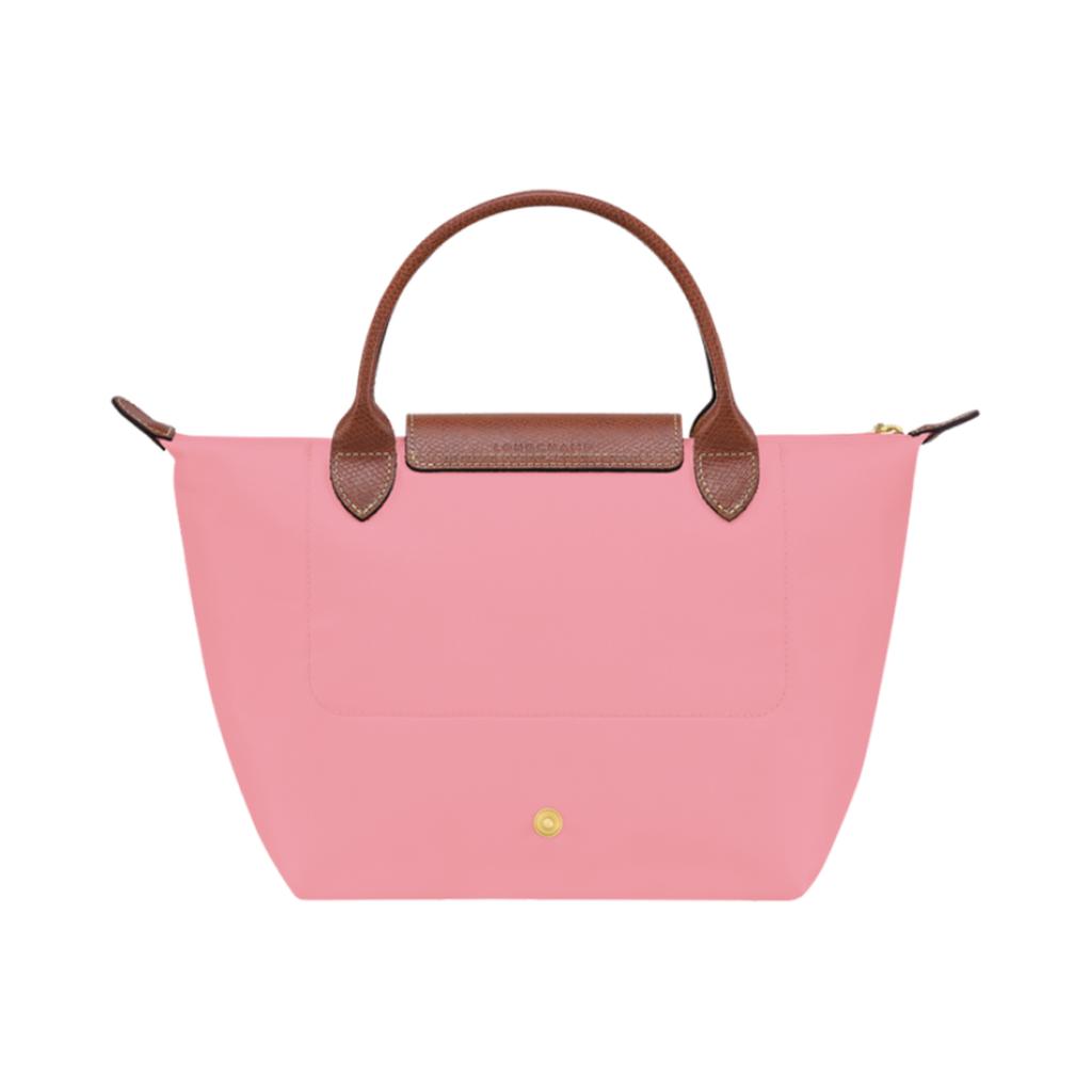Longchamp Le Pliage Original Goldener Knopf Aufgedrucktes Logo Stoff-Tragetasche Klein Damen-Tragetaschen Cotton-Candy L1621089P92