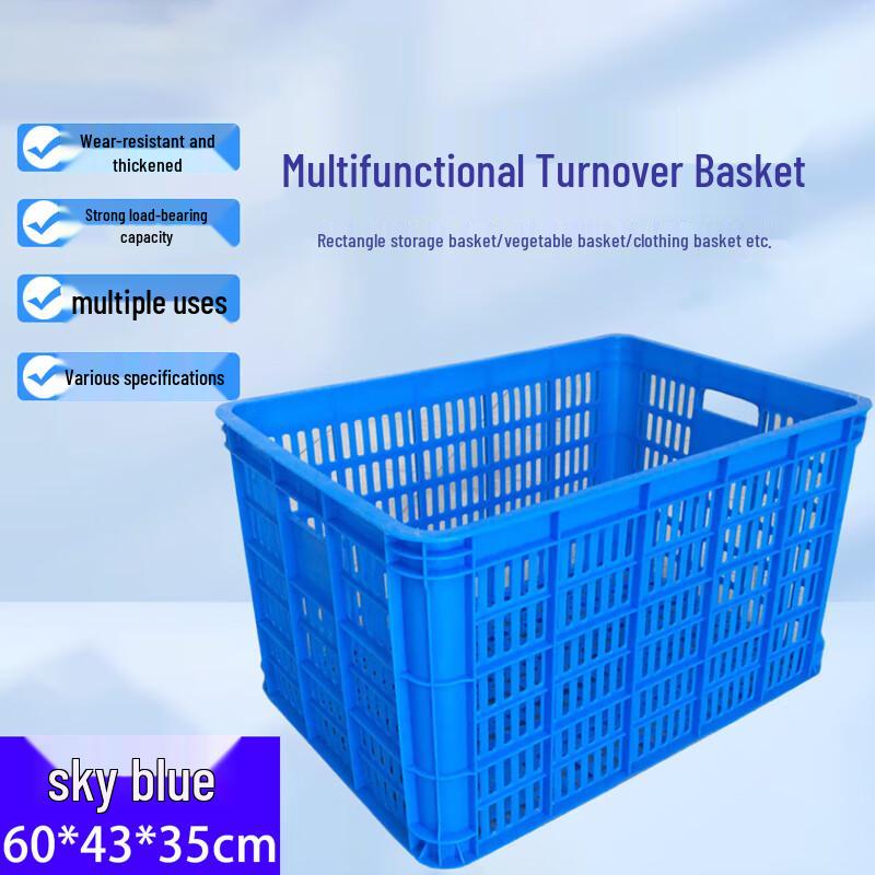 Homeglen Extra-Large Plastic Storage Basket