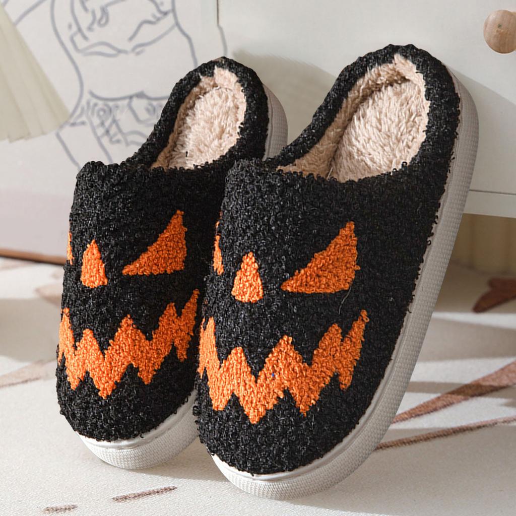 Halloween Home Slippers For Women Men Soft Plush Fuzzy Winter Holiday Slippers Slippers Comfy Hand Knit Slippers for Women