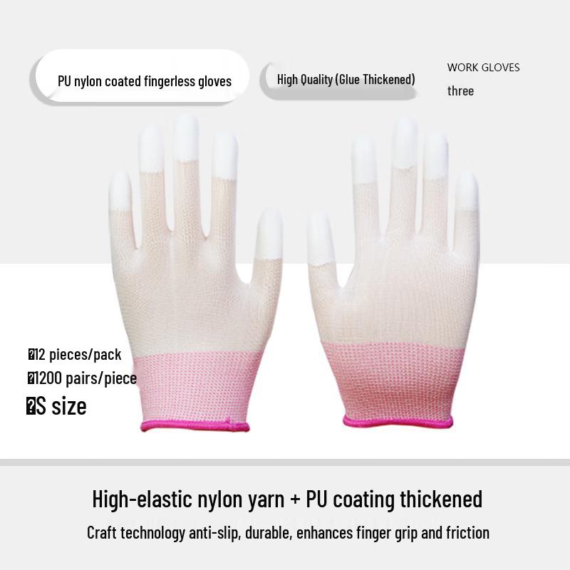 Dr. Gray Carbon Fiber PU Work Gloves