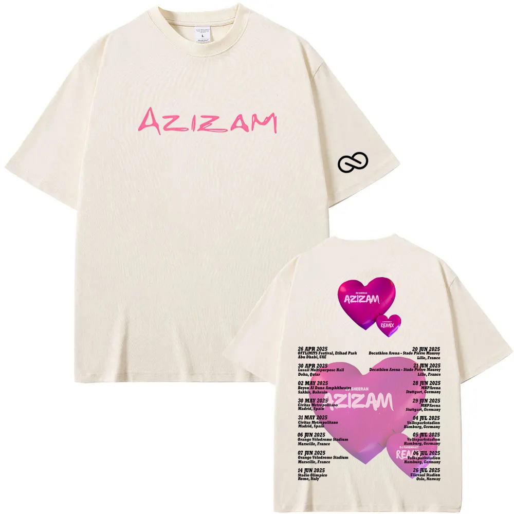 Ed Sheeran 2025nye T-skjorter Metal Rock Band Tees Ren Bomull Menn Kvinner Harajuku Mote Rund Hals topper 100% bomull Sommer t-skjorter