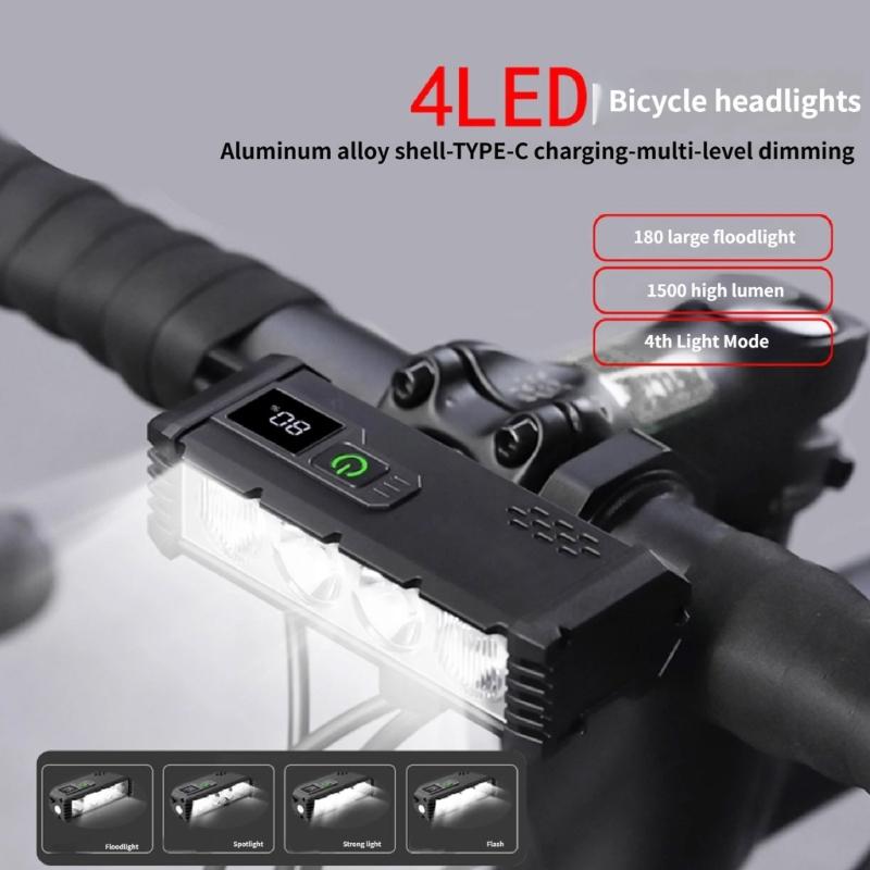 Powerful Bicycles Front Headlight Waterproof Bright LED Road Bike Light USB Rechargeable Bike Light for Night Cycling