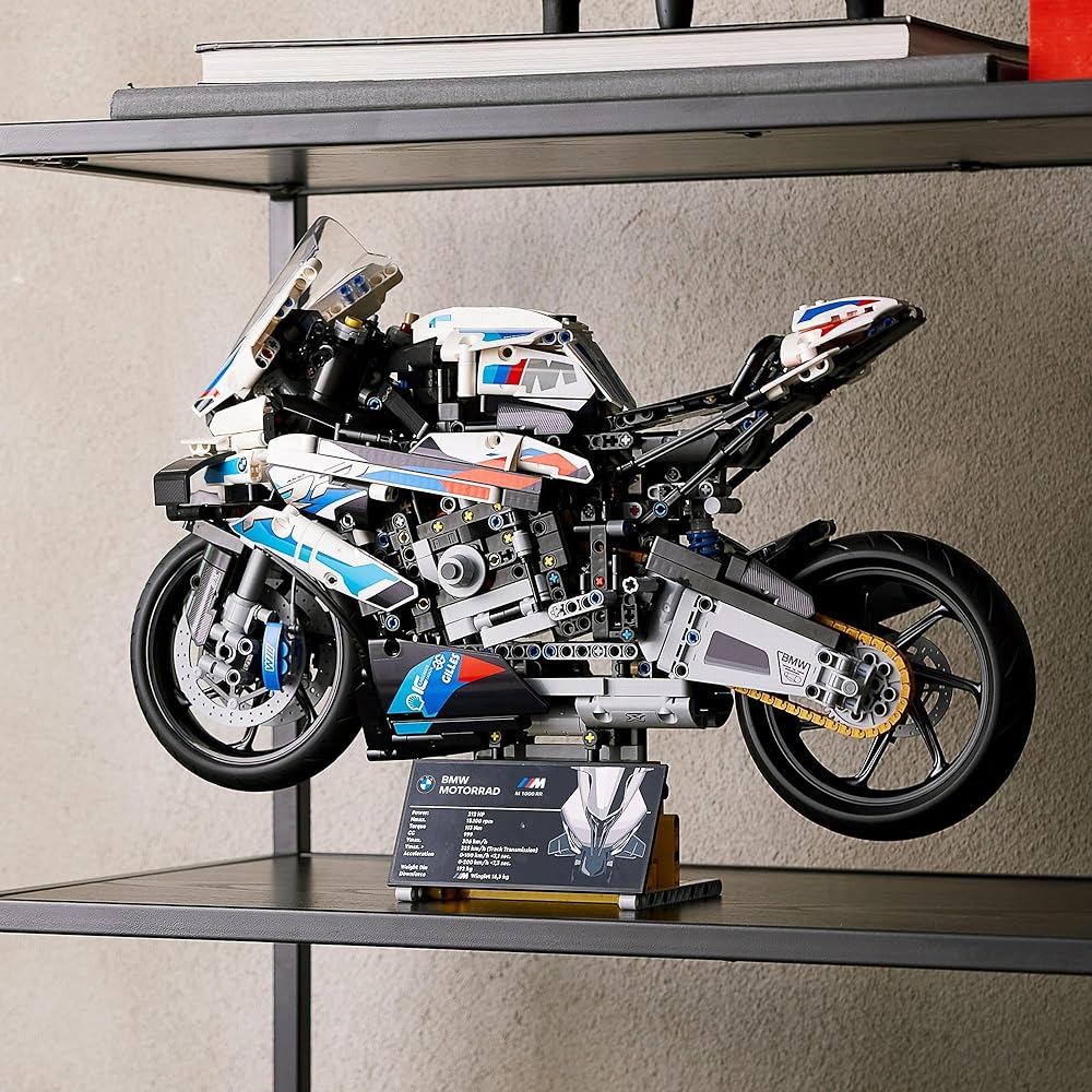 LEGO Technic BMW M1000 RR Toy Building Set 42130 for Kids and Adults Vehicle Model
