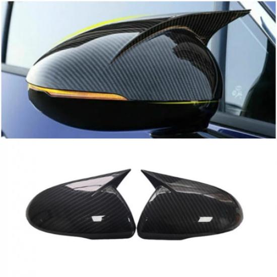 Carbon Fiber Ox Horn Rearview Mirror Lid Cover Trim For 2016- Kia K5 Optima