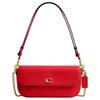 Brook Flap 25 Gold Hardware Fine Calfskin Shoulder Bag Medium Women's Red