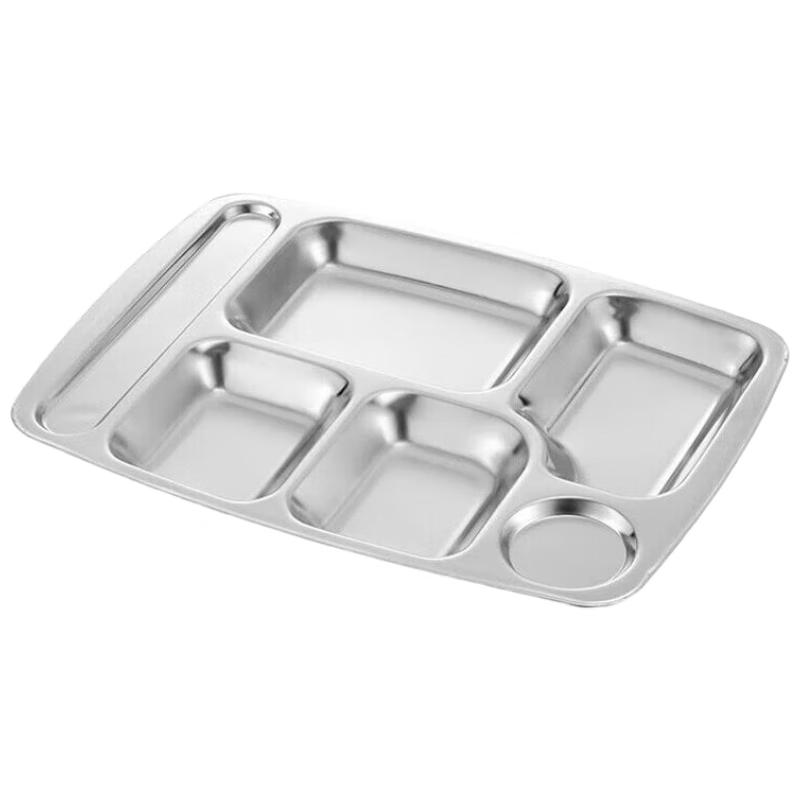 

Jingqingfu 304 Stainless Steel Compartment Dinner Plate