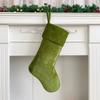 20In Large Velvet Christmas Stocking Plush Hanging Gift Candy Bag For Fireplace Mantel Xmas Tree Holiday Home Decoration