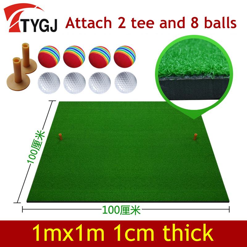 TTYGJ Golf Mat Driving Range Outdoor Indoor Large Rough Swing Exerciser Artificial Turf Practice Golf Training Aid Hitting Mat