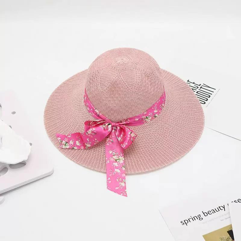 Women's Anti-UV Summer Sun Hat - Breathable Straw Hat for Outdoors, Cycling, Climbing