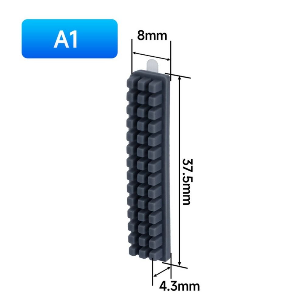 Mounted Design Silicone Brush Scrubber Function Nozzle Wiper Hotbed Mounted Brush  3D Printing