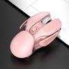 HXSJ Wireless Mouse 2.4Ghz 4 Button Rechargeable Photoelectric 1600Dpi Silent MousePink