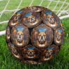 Bull Dog Urban Portrait Round Football Size 5 Adult Ball Suitable for Training Matches and Outdoor Team.