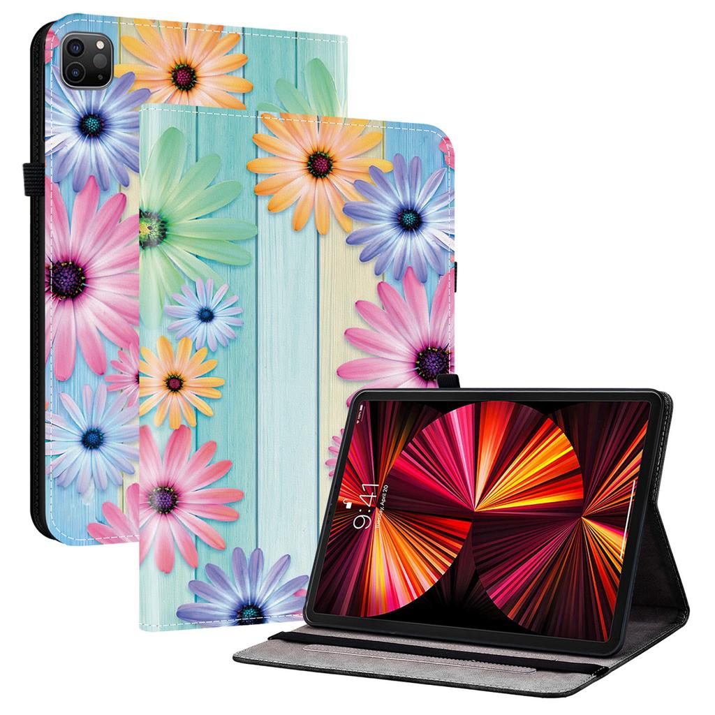 Δερμάτινη Θήκη Για iPad Air 13 (2025)/(2024)/Pro 12.9 (2022)/(2021)/(2020) Θήκη Tablet με Εκτύπωση Μοτίβου και Θήκες Καρτών