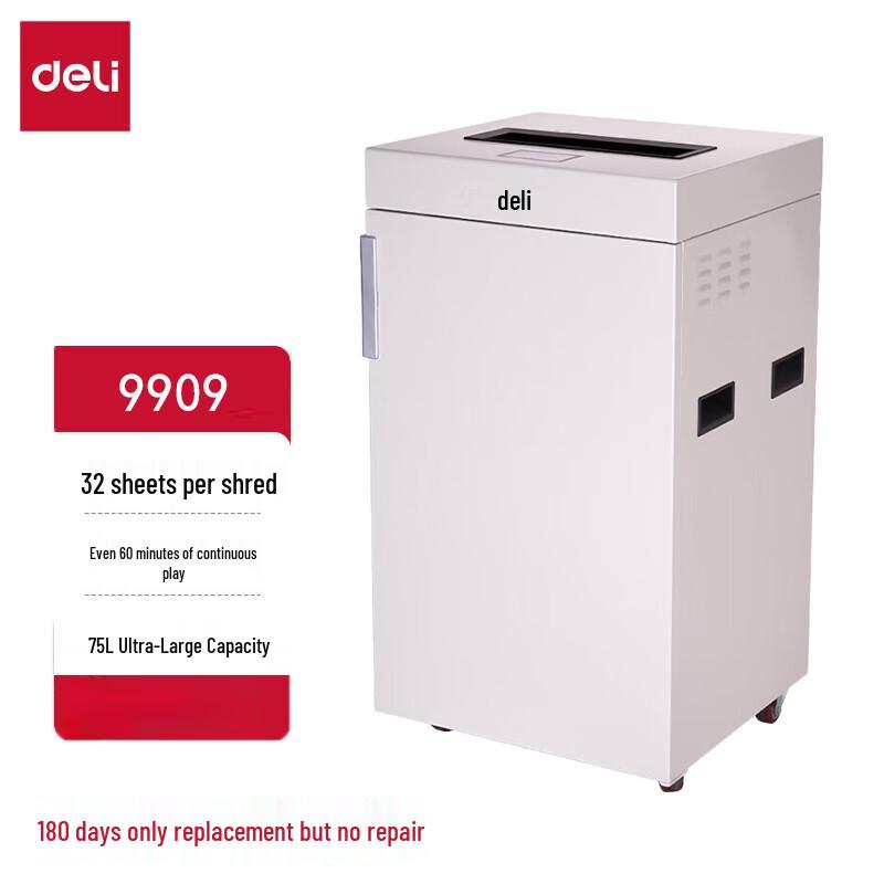 Deli Office & Home Paper Shredder CN plug (adapter included)