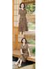 Mom's Elegant Chinese-Style Plus Size Dress: Slimming, Tummy-Concealing Summer Short Sleeve for Middle-Aged and Elderly Women