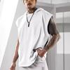 Men's Fitness Pullover Sports Casual Tank Top Sleeveless Hooded Vest Loose Top