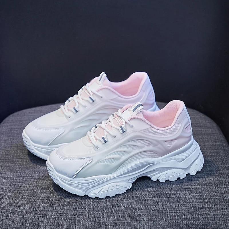 

Sneakers for Women New Fashi Cute White Shoes Ladies Casual Sports Running Shoe Breathable Spring Sneaker Tennis Female 36