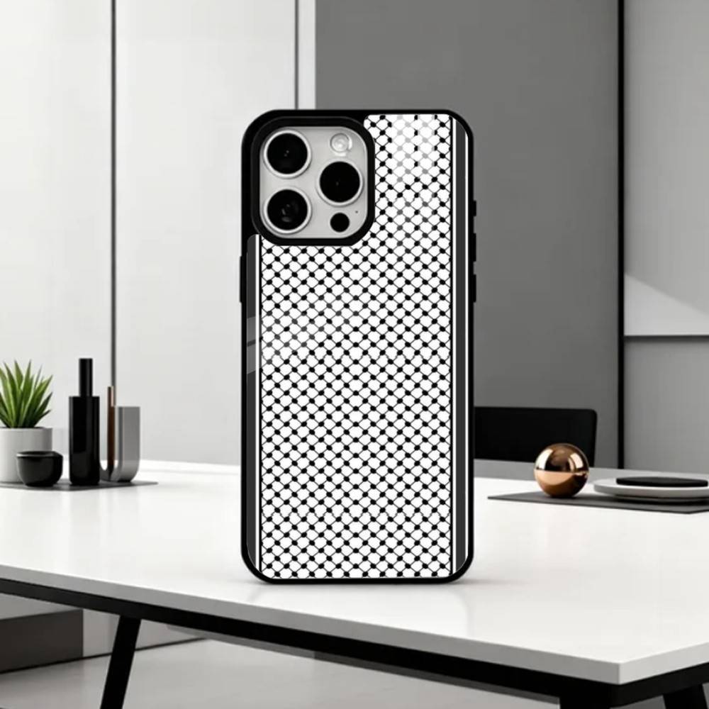 P-Palestine Hattah K-Keffiyeh Pattern Phone Case For iPhone17,16,15,14,13,12,11,Pro Max Magnetic For Magsafe Wireless Charging