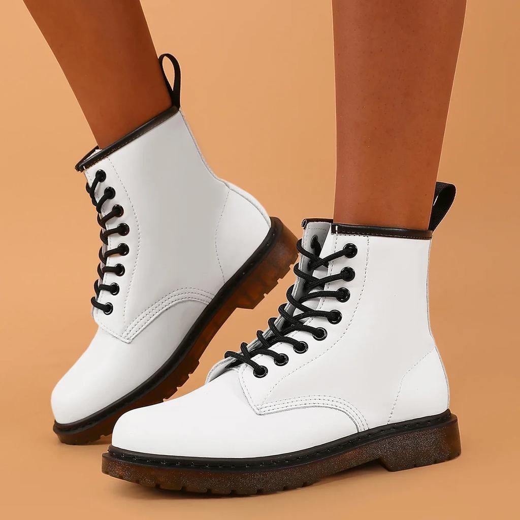 Schöne Mode Plateau-Schuhe für Damen Wasserdichte Damenstiefel Rutschfest Verschleißfest Weiche Sohle Damen Freizeitschuhe