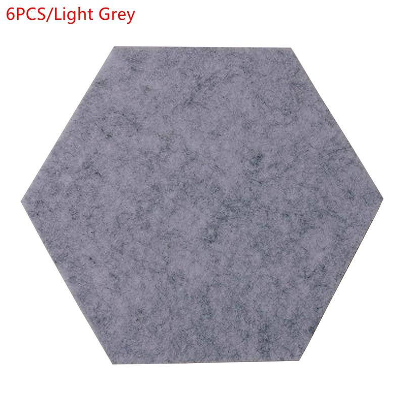 6Piece Hexagon Sound Absorbing Wall Panels Bedroom Acoustic Insulation Sound-absorbing Panels Decor Acoustic Absorption Panel