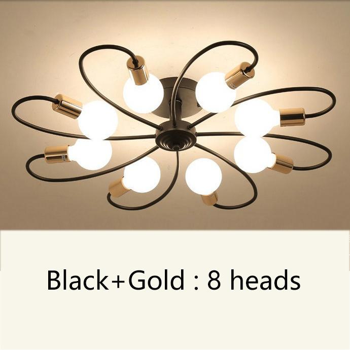 3/6/8 głowice lampa sufitowa LED do salonu Nordic światło kopuły oświetlenie do dekoracji domu naturalne światło 3 kolory oświetlenie żyrandol