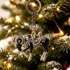 Animal Lover Keychain Acrylic Black Sheep Keyhcain, Goat Shaped Car Key Ring Pendant, Backpack Handbag Charm Hanging Decoration