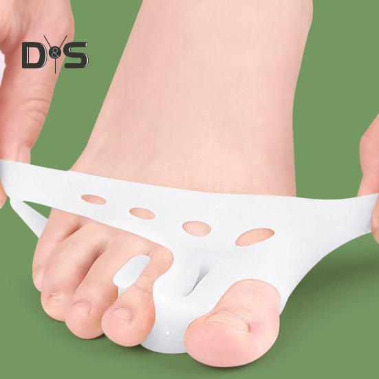 1 Paar Zehentrenner aus Silikon für Frauen, Zehenspreizer, Pads zur Linderung von Fußschmerzen bei Ballenzehen, Plantarfasziitis, atmungsaktiv, rutschfest, unterstützend, für den Ballen