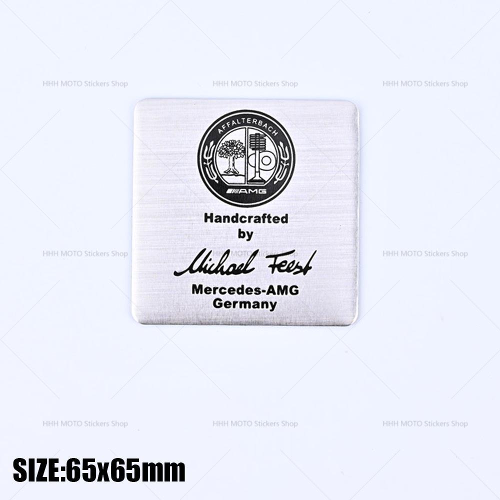 Car Engine Sticker AFFALTERBACH Nameplate Label Emblem Sticker for Mercedes Benz AMG Maybach W205 W213 W166 W177 W463 W464 CLA